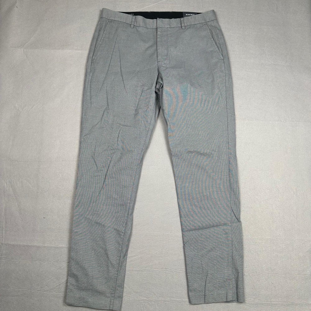 Bonobos Weekday Warrior Monday Athletic Fit Grey Dress Pants Mens 33x32